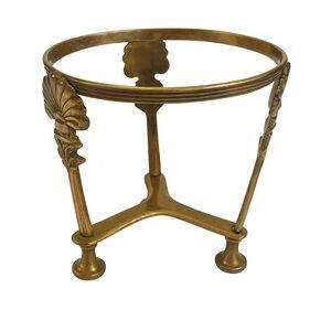 Vintage Solid Brass 5” Display Stand – Bowl / Planter / Crystal Holder